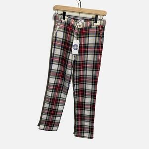 CPC Childrenswear Gavin Slim Pant Stewart Tartan Plaid Holiday Boys Size 14 NEW